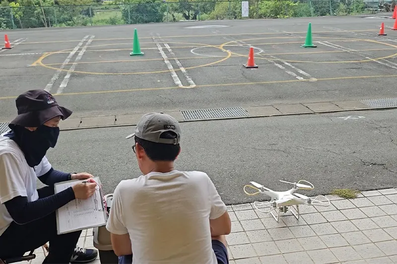 マンツーマン指導の様子